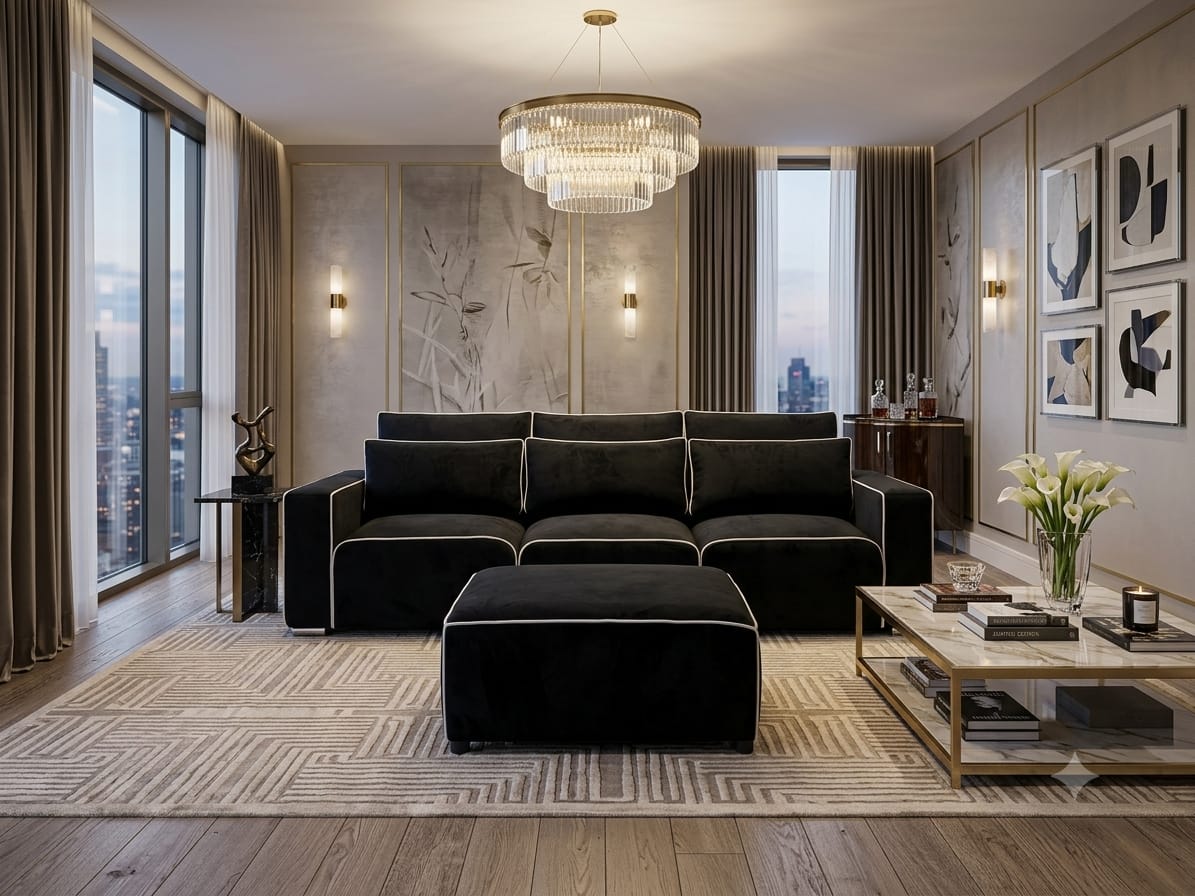 Monroe Luxury Sofa Set