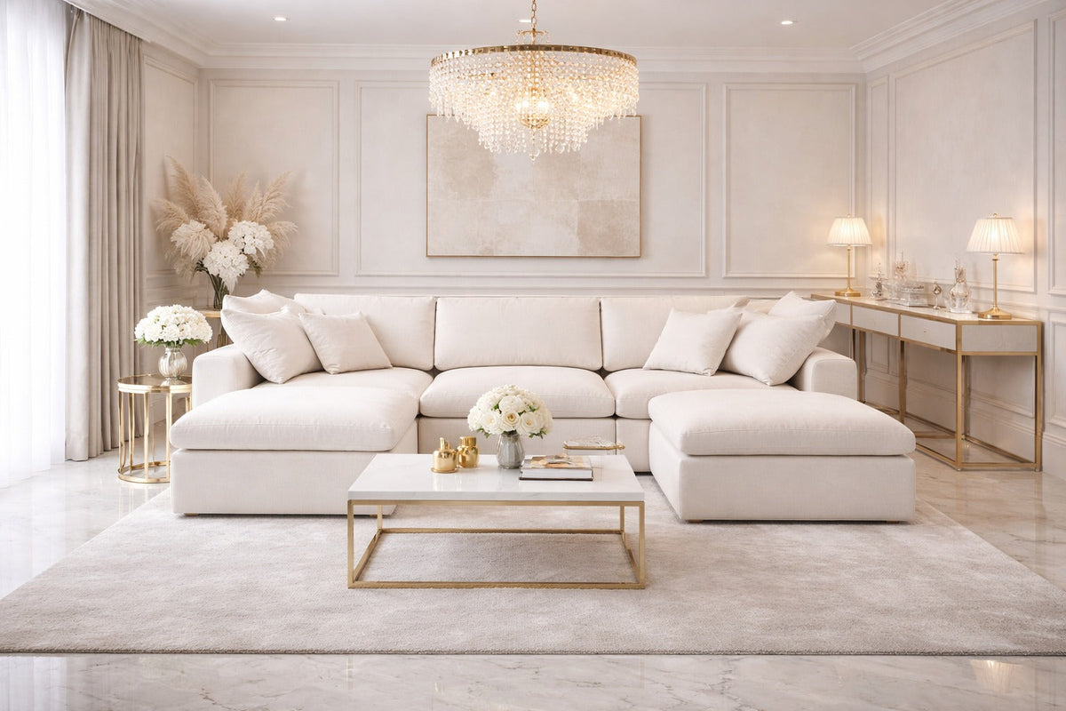 Cloud U Shape Sofa Footstool X2