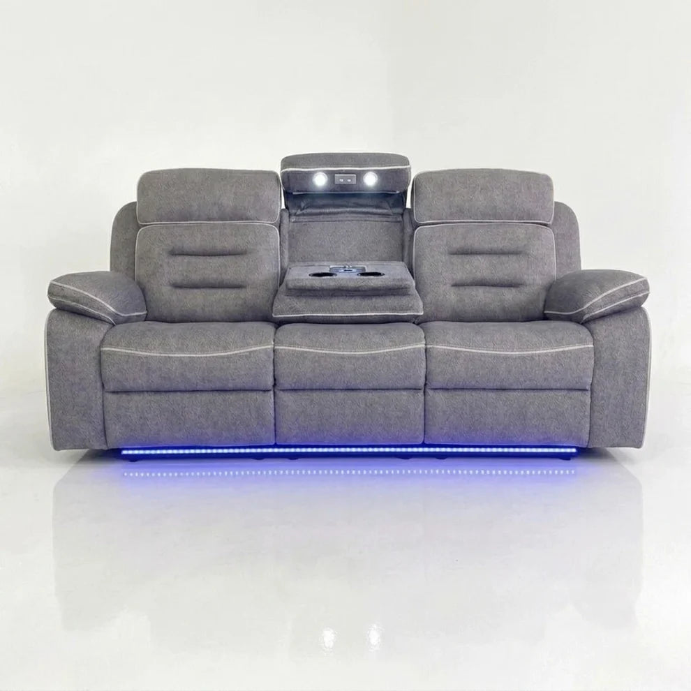Regent 3 + 2 Seater Premium Tech Leather Electric Recliner Sofa Set