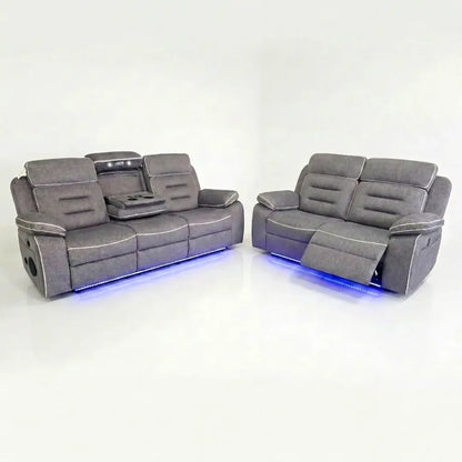 Regent 3 + 2 Seater Premium Tech Leather Electric Recliner Sofa Set