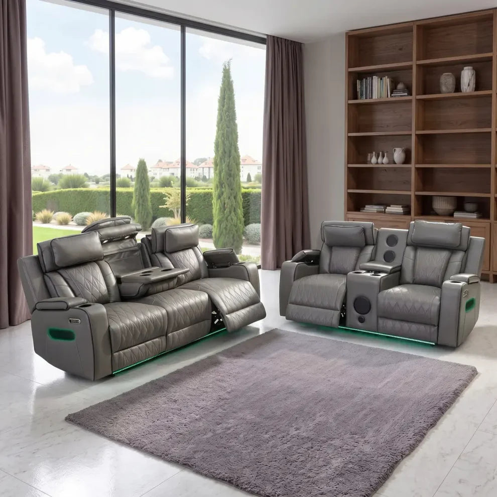Empire 3 + 2 Seater Premium Leather Smart Recliner