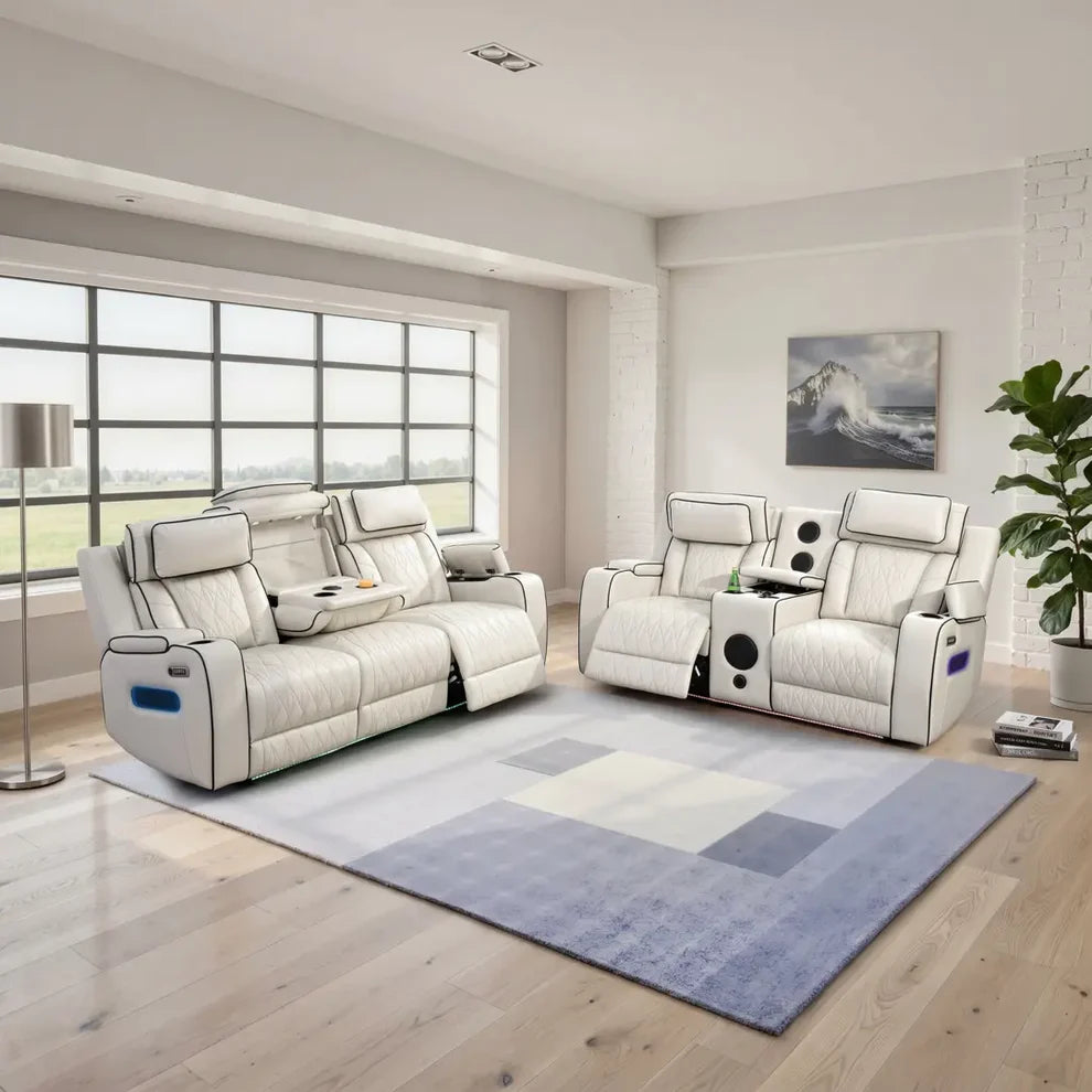 Empire 3 + 2 Seater Premium Leather Smart Recliner