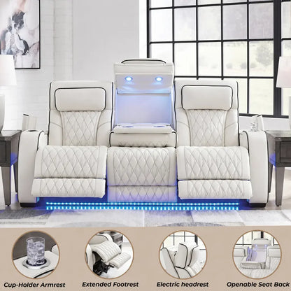Empire 3 + 2 Seater Premium Leather Smart Recliner